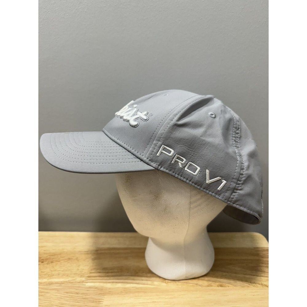 Titleist FJ Gray Golf Hat Cap Adjustable Strap back Tonal Embroidered Logo